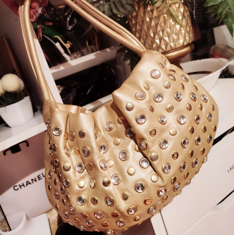 Gold jeweled bag (ADD ON ITEM)